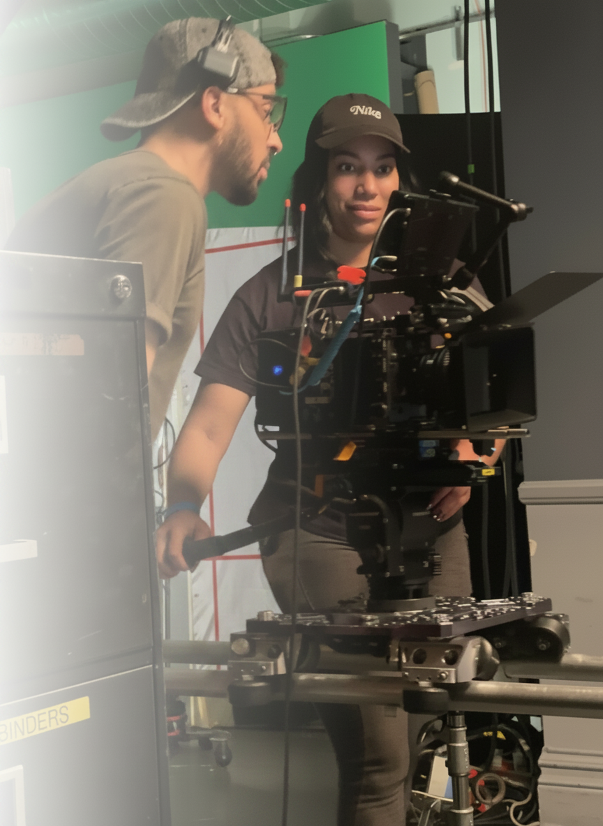 VENTI crew operating cinema camera on set